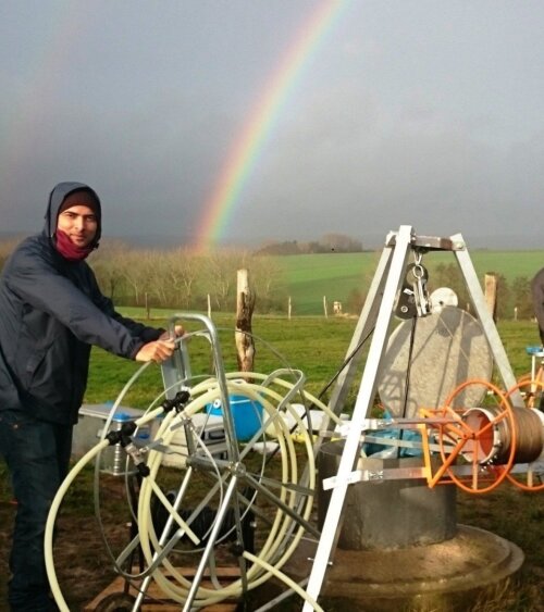 Groundwater sampling at Hainich CZE