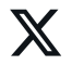 Logo of X, formerly Twitter